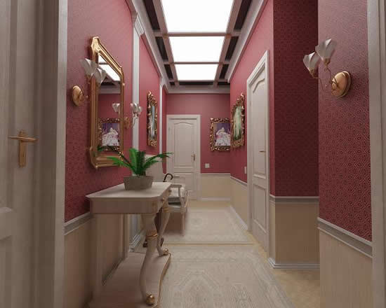 Акриловый потолок в коридоре