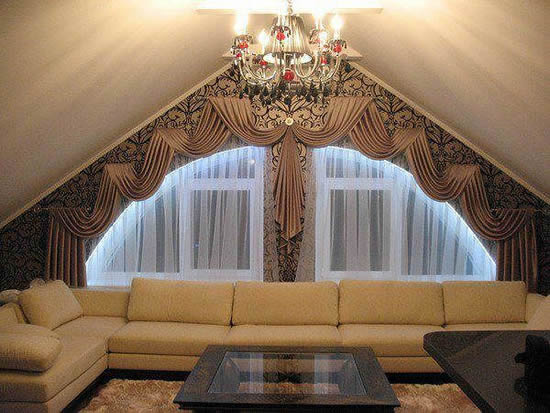 Дизайнерский вариант металлического карниза